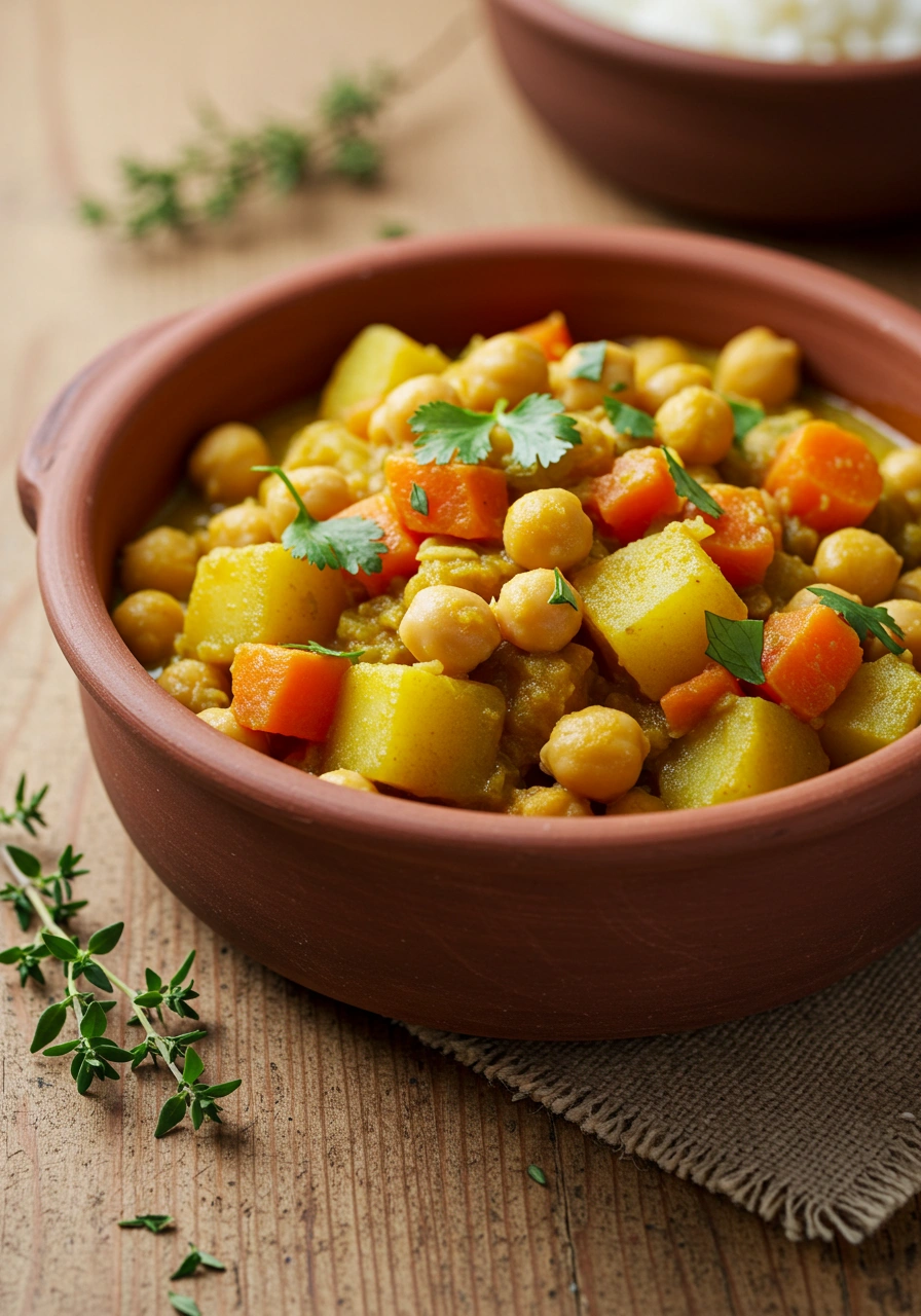 Vegan Jamaican Chickpea Curry - tertiary view